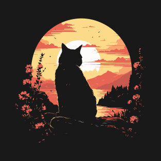 Cat Silhouette T-Shirt