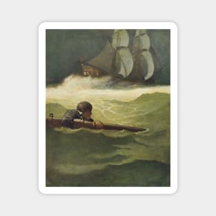 Wreck of the Covenant by NC Wyeth Magnet