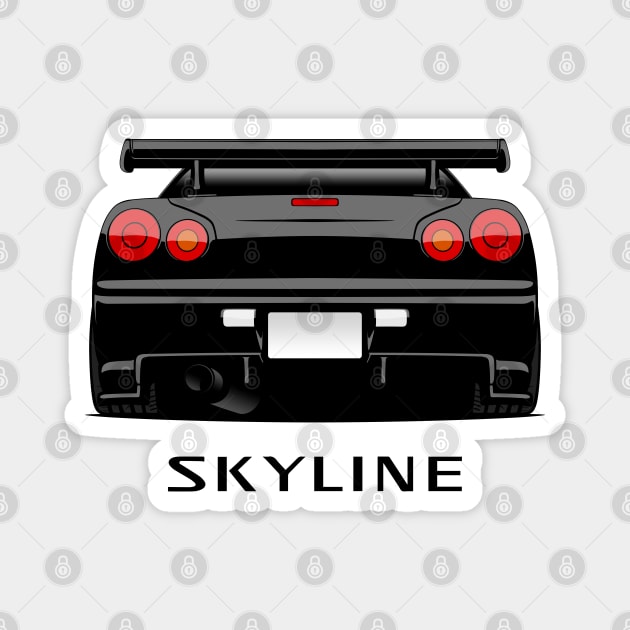 JDM Skyline R34 Magnet by racingfactory