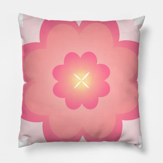Flower Children Pink Pillow by Shop Ovov