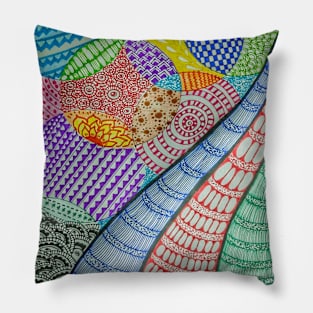 Zentangle art D:1 Pillow