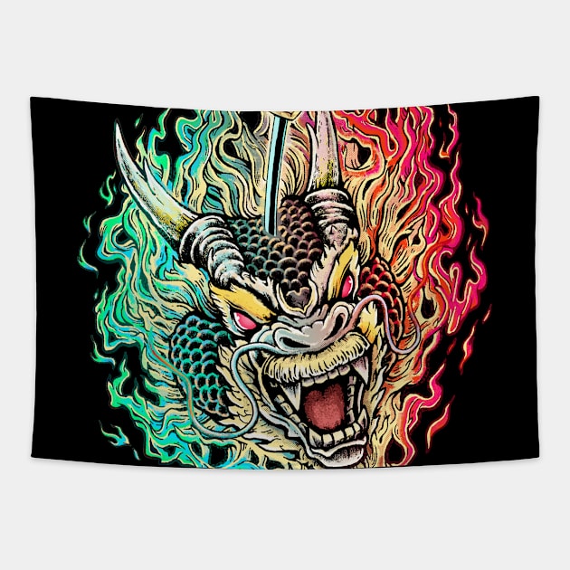 Dragon Slayer Tapestry by Villainmazk