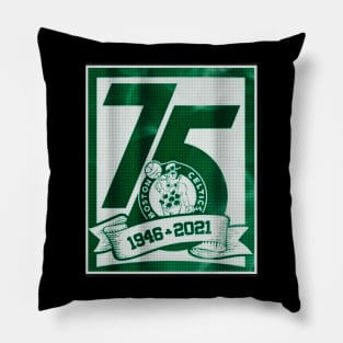 75th boston celtics  1946-2021 Pillow