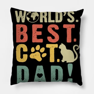 World's Best Cat Dad Pillow