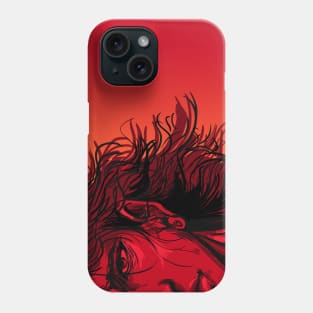 Cool manga face man design Phone Case