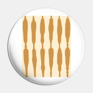 Midcentury Organic Stripes, Ochre and Cream Palette Pin