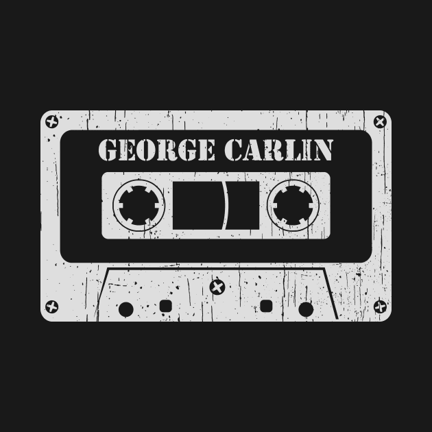 George Carlin - Vintage Cassette White by FeelgoodShirt