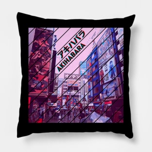 Akihabara Anime Tokyo Japan Retro Street Pillow