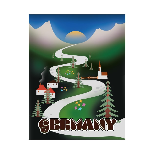 Germany Vintage travel poster by nickemporium1