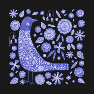 Nordic Bird Blue T-Shirt