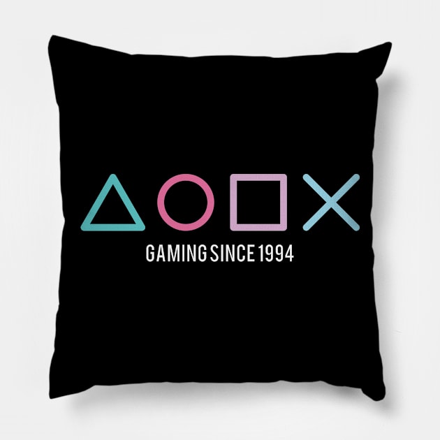 Gaming Since 1994 Pillow by madeinchorley