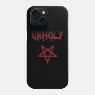 Unholy Pentagram Occult Halloween shirt Phone Case