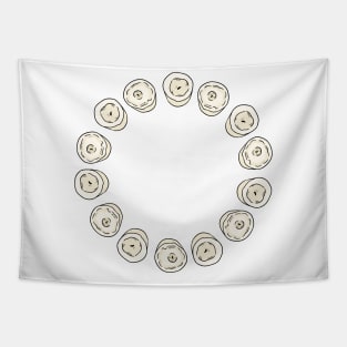 Candles Wreath Tapestry