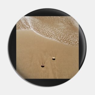 My pebble and I at the beach Pin