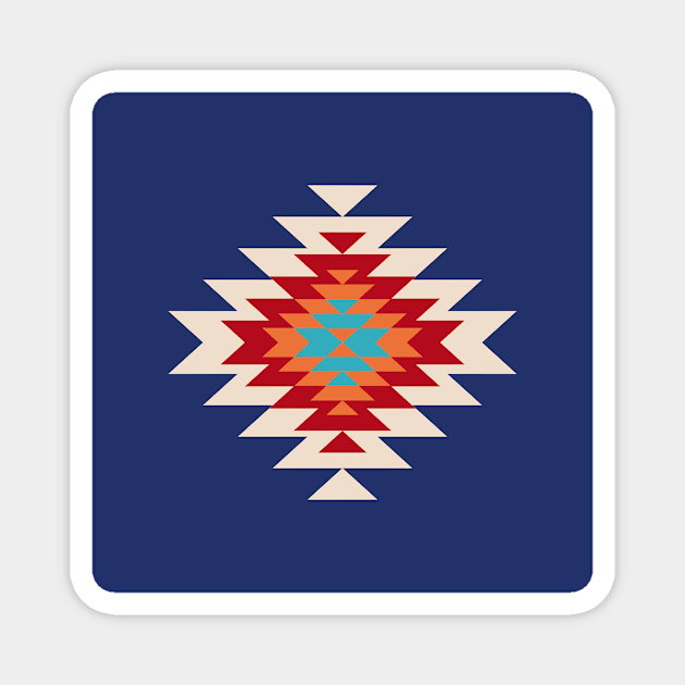 Tribal Love in Blue Magnet by Akbaly