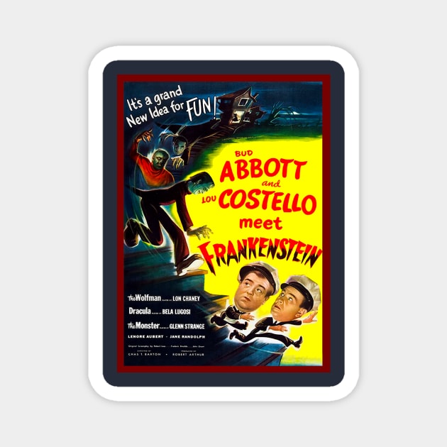 Abbott & Costello Meet Frankenstein Magnet by Vandalay Industries