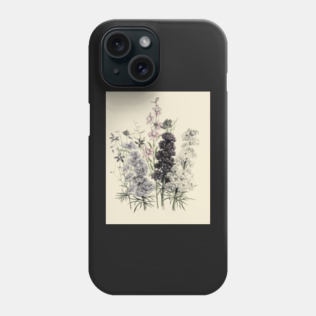 Botanical Flowers Design Phone Case by tamdevo1