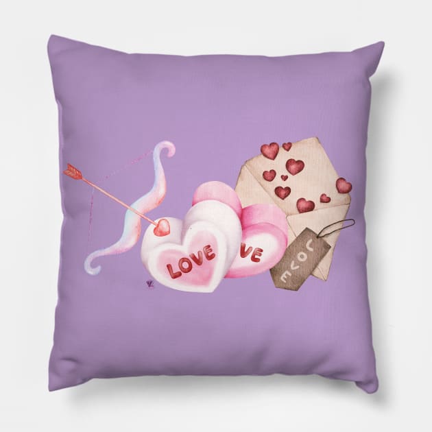 Adorable Valentine Pillow by Viper Unconvetional Concept