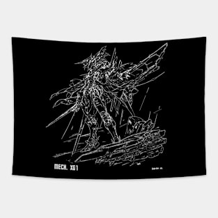 Mecha Robot X01 Tapestry