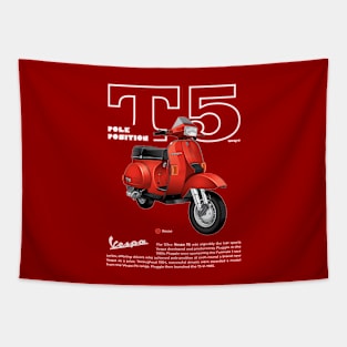 Vespa T5 Pole Position | Rosso Tapestry