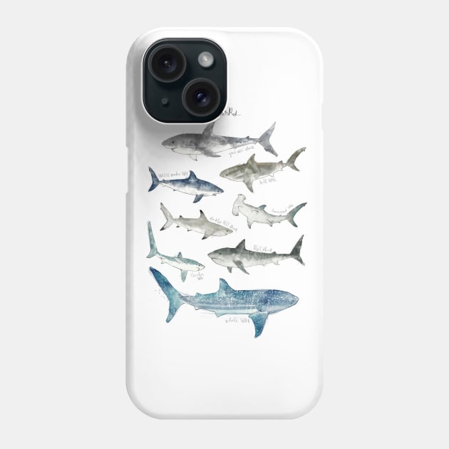 Sharks Phone Case by Amy Hamilton