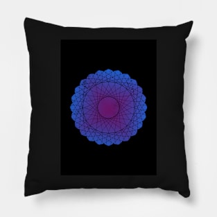 Geometric Mandala Design Pillow