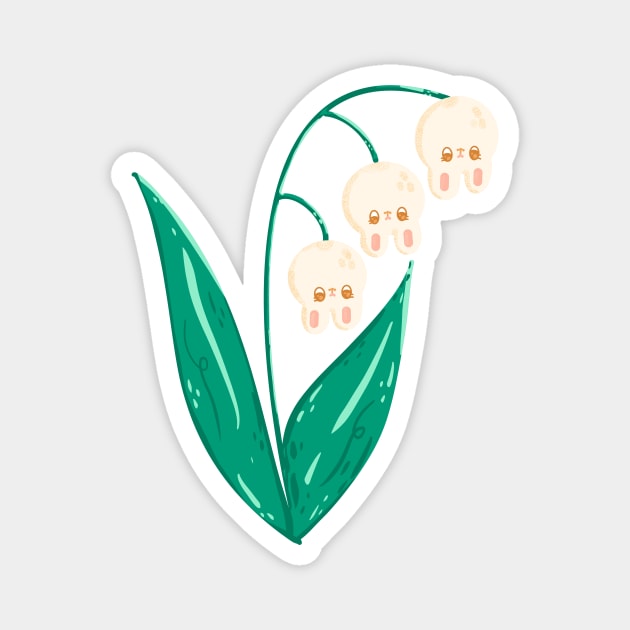 Lily of the Bunnies Magnet by Fluffymafi