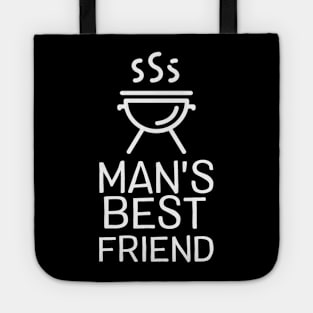 Grill Master BBQ Pit Boys Grilling Gift - Man's Best Friend Tote