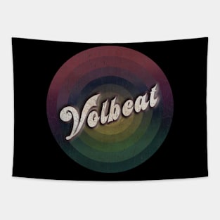 retro vintage circle Volbeat Tapestry