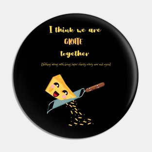 I think we are grate together cheesy funny cute food valentines Pin
