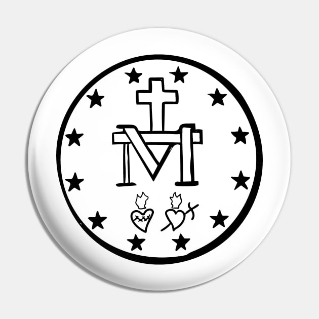 Miraculous Medal Pin by moanlisa