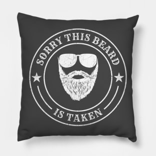 Sorry This Beard Is Taken - Stamp NYS Pillow