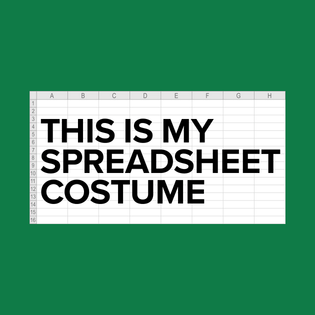 Funny Halloween Costume: Spreadsheet by spreadsheetnation