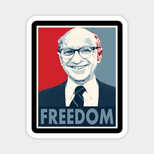 Milton Retro Friedman Graphic Magnet