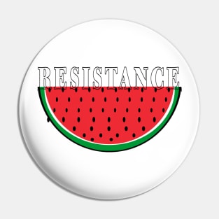 RESISTANCE Watermelon- Resistance Is Justified When People Are Occupied - Double-sided Pin