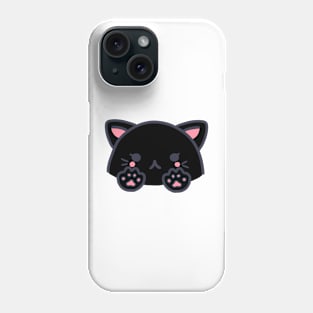 cute kawaii black cat Phone Case