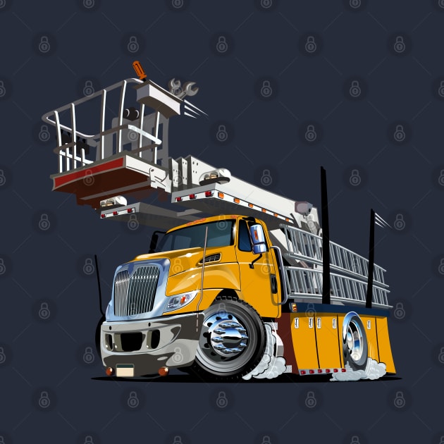 Cartoon Platform Lift Truck by Mechanik