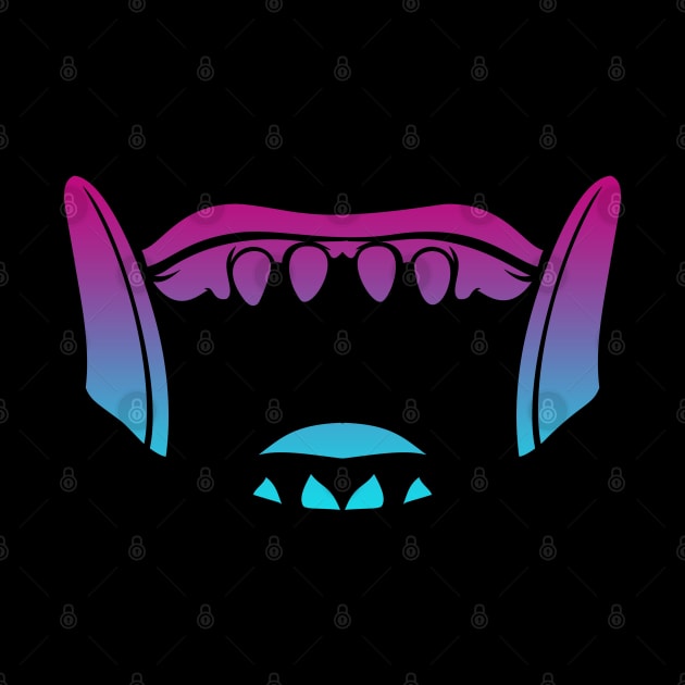 Bali Barong Boar Mask Teeth Vaporwave by aaallsmiles