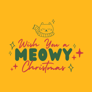 Wish You A Meowy Christmas T-Shirt