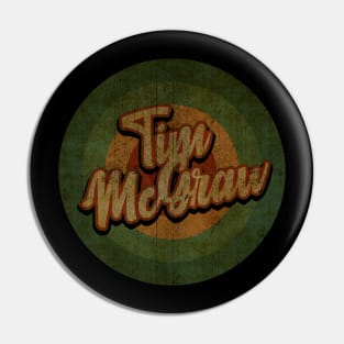 Circle Retro Vintage Tim McGraw Pin