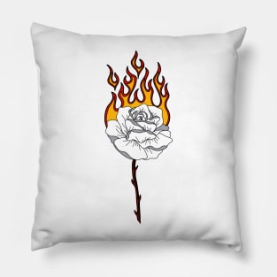 Burning Rose Pillow