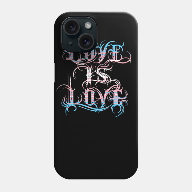 Love is Love - Transgender Pride Phone Case by Manfish Inc.