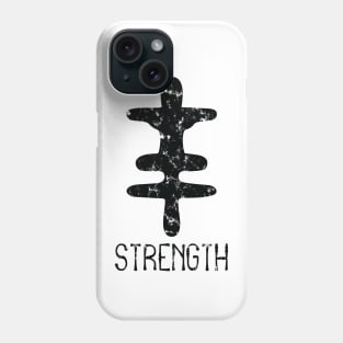 Africa Sankofa Adinkra Symbol "Strength" Black Colour. Phone Case