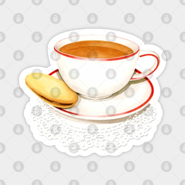 Cup of Tea Cuppa Magnet by PatriciaSheaArt