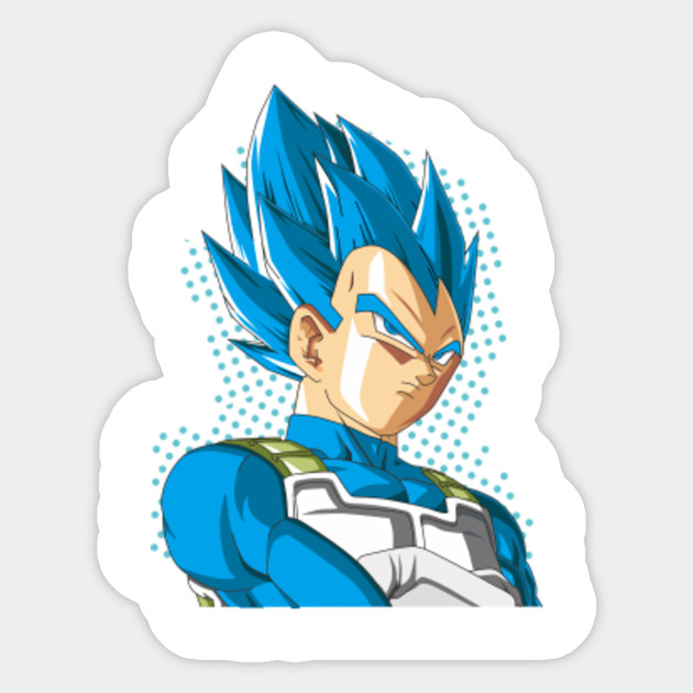 Vegeta Super Saiyan God Vegeta Super Saiyan Blue Sticker Teepublic Uk