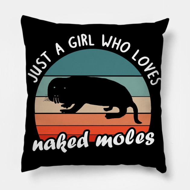 Naked Mole rat women girl design lover gift Pillow by FindYourFavouriteDesign