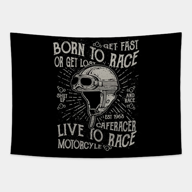 Born To Race Tapestry by DesignedByFreaks