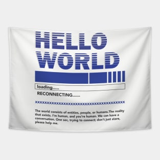 Streetwear Hello World Tapestry