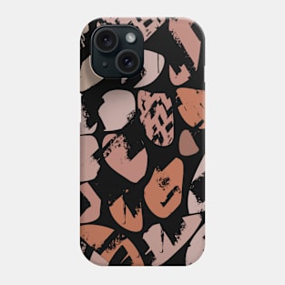 Modern abstract terrazzo like digital image Phone Case