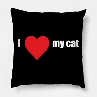 I Love my Cat Pillow